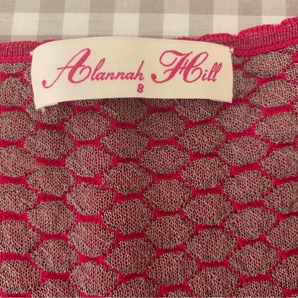 ✨Host Pick✨ Alannah Hill Raspberry A-Line Dress Size 8 - Picture 6 of 12